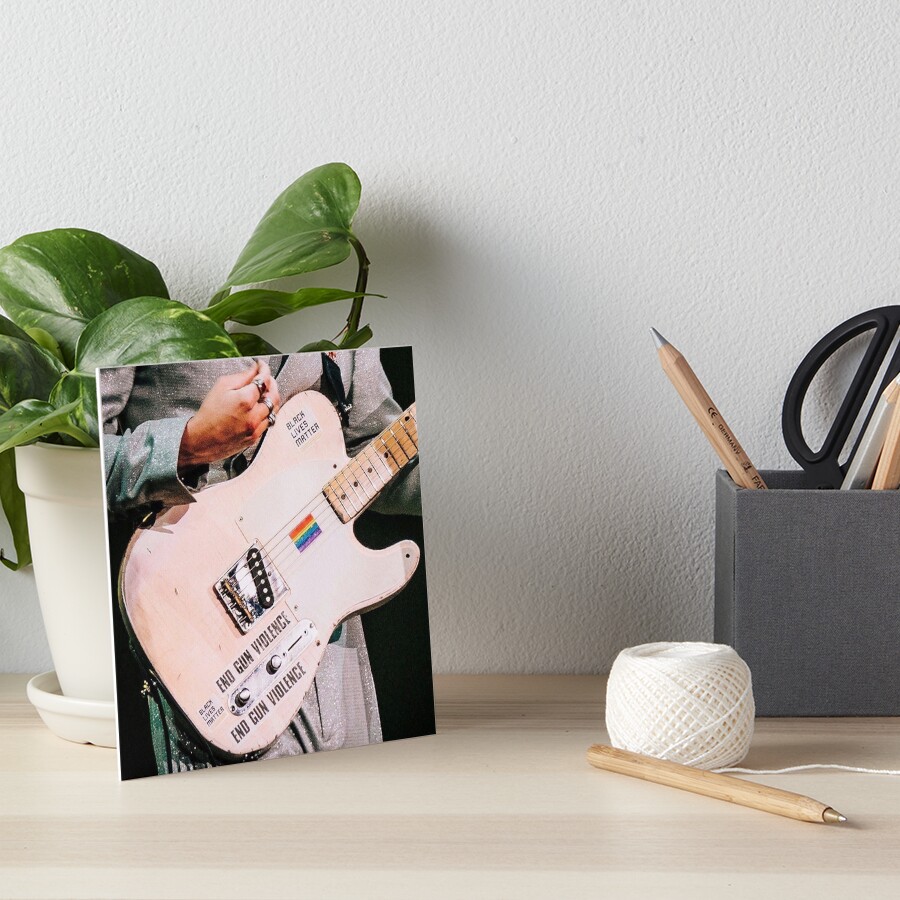 Guitarra icónica de Harry Styles Lámina rígida