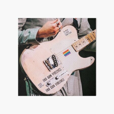 Harry Styles Iconic Guitar Art Board Print