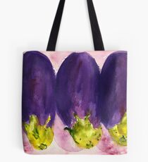 Eggplant Menage a Trois Tote Bag