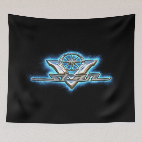 Item preview, V Star, V-Star 250, 650, 950, 1100, 1300 Logo Blue designed and sold by KlaraBubble.