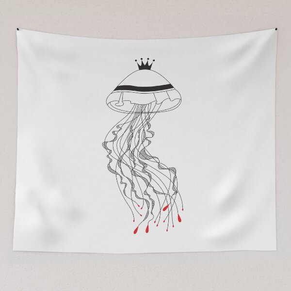 Item preview, Royal Jellyfish (Black Print) designed and sold by Mathildashop.