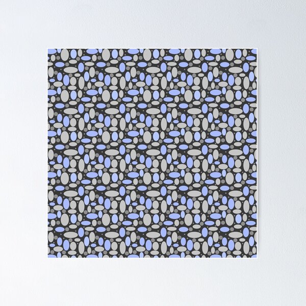 Item preview, Retro sixties, polka dot pattern, retro pattern , sixties, polka dots, grey blue designed and sold by fuzzyfox.
