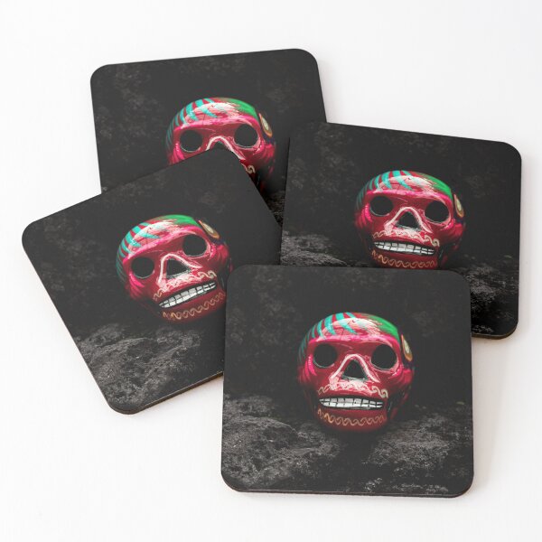 Item preview, COLORED PAINTED MONSTER SKULL ON REDBUBBLE designed and sold by IMRAN  AHMED.