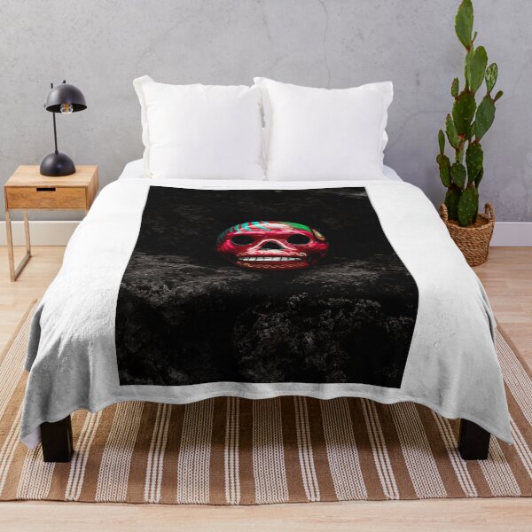 Item preview, COLORED PAINTED MONSTER SKULL ON REDBUBBLE designed and sold by IMRAN  AHMED.