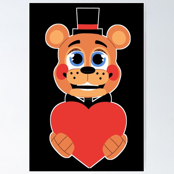 Item preview, Toy Freddy Valentine - Five Nights at Freddy's 2 designed and sold by DragonfyreArts.