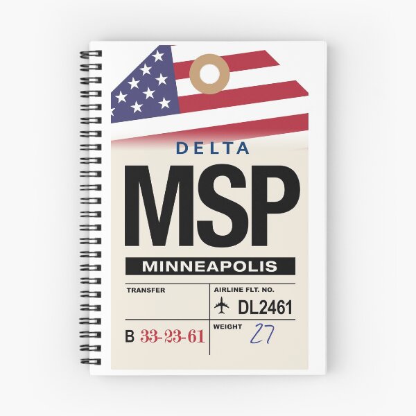 Item preview, Minneapolis (MSP) Minnisota Airline Luggage Tag designed and sold by travelwitheric.