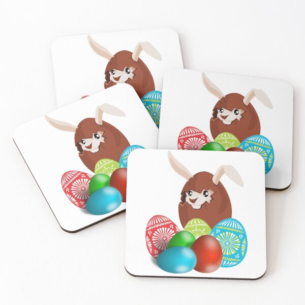 Item preview, Bunny with Colorful Easter Eggs designed and sold by TigsArts.