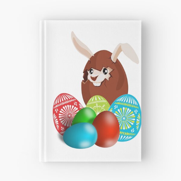Item preview, Bunny with Colorful Easter Eggs designed and sold by TigsArts.