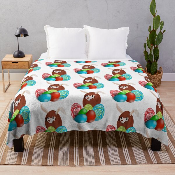 Item preview, Bunny with Colorful Easter Eggs designed and sold by TigsArts.