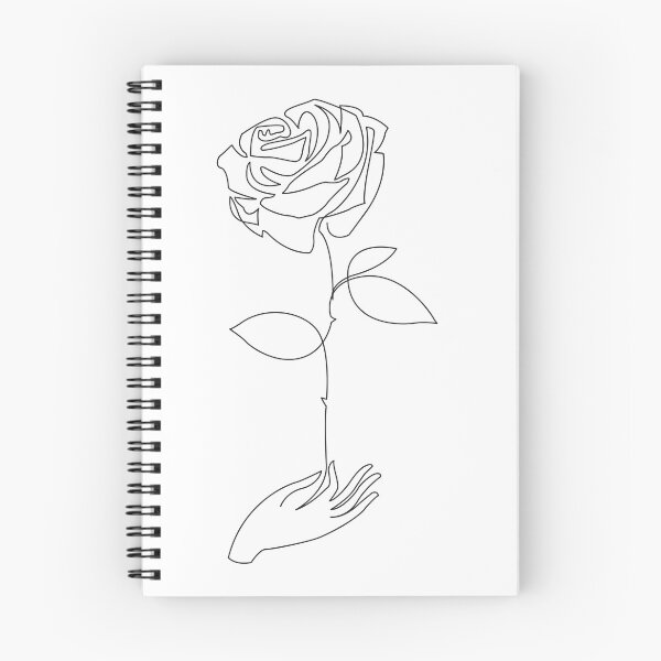Item preview, Single Line Rose (Black Print) designed and sold by Mathildashop.