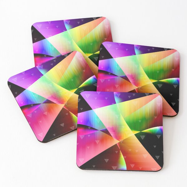 Item preview, multi colored curved abstract digital art  designed and sold by hutofdesigns.