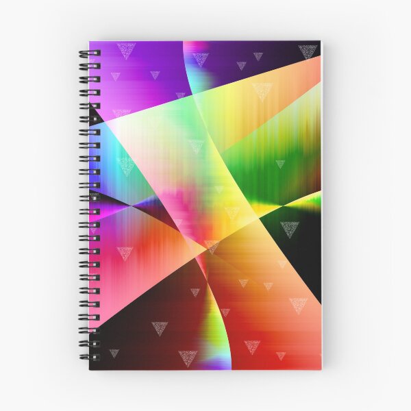 Item preview, multi colored curved abstract digital art  designed and sold by hutofdesigns.
