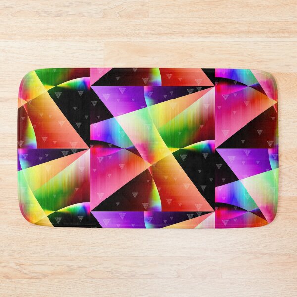 Item preview, multi colored curved abstract digital art  designed and sold by hutofdesigns.