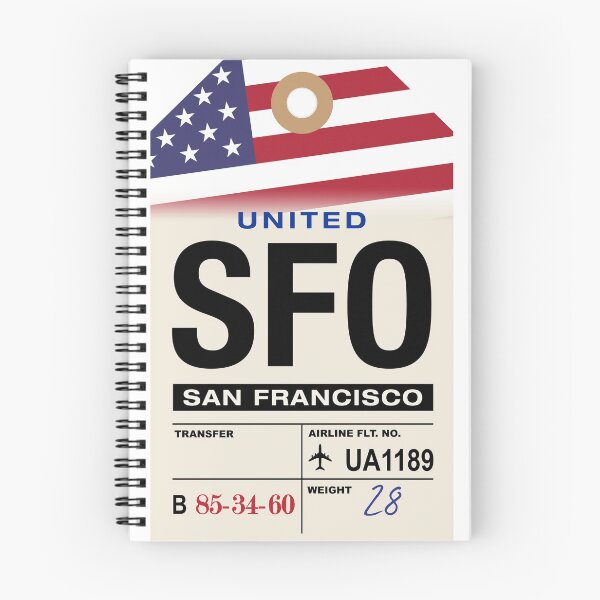 Item preview, San Francisco (SFO) California Airport Luggage Tag designed and sold by travelwitheric.