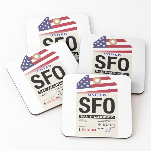 Item preview, San Francisco (SFO) California Airport Luggage Tag designed and sold by travelwitheric.