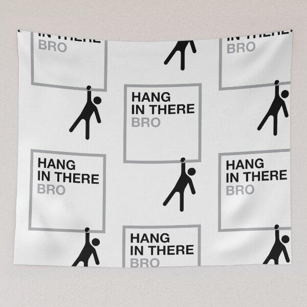 Item preview, HANG IN THERE BRO designed and sold by CHINESEARTII 符號印記.