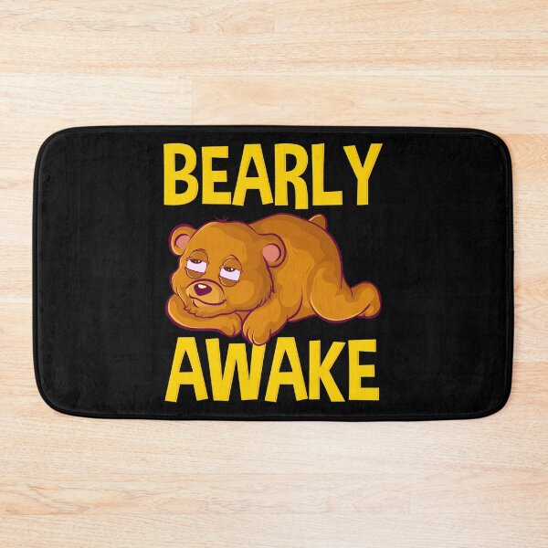 Item preview, Bearly Awake Half Asleep Baby Bear Cub Pun designed and sold by perfectpresents.