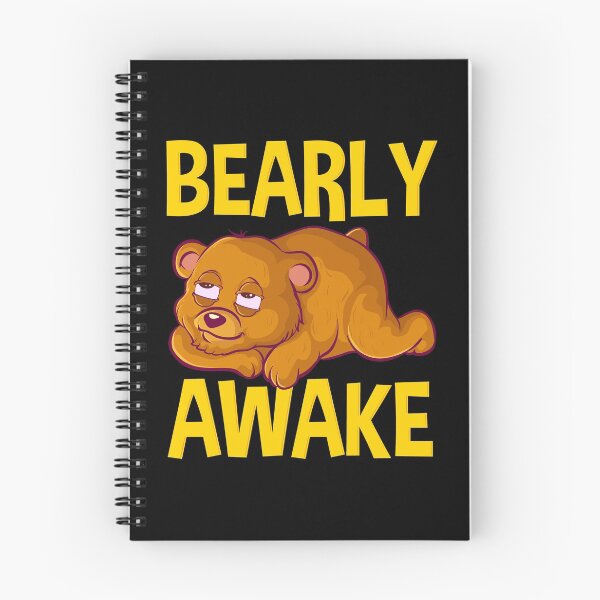 Item preview, Bearly Awake Half Asleep Baby Bear Cub Pun designed and sold by perfectpresents.