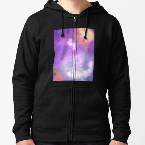 Abstract Nebula  Zipped Hoodie