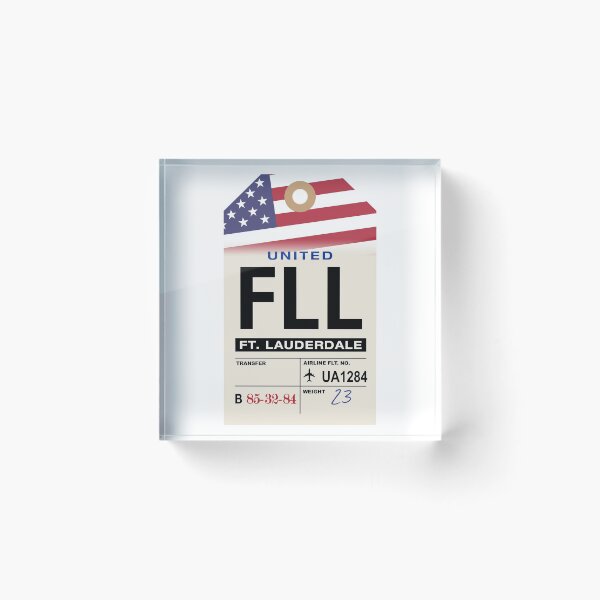 Item preview, Fort Lauderdale (FLL) Florida Airport Luggage Tag designed and sold by travelwitheric.