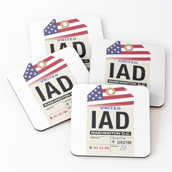 Item preview, Washington Dulles (IAD) D.C. Airport Luggage Tag designed and sold by travelwitheric.