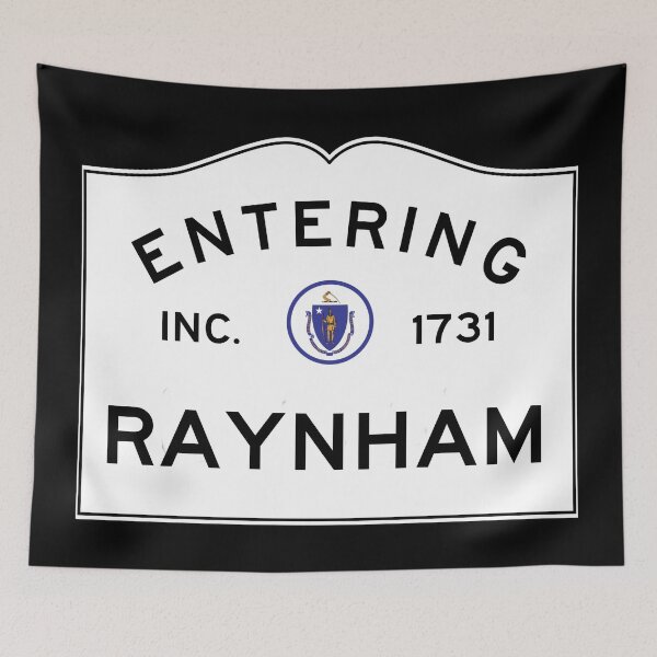 Item preview, Entering Raynham Massachusetts - Commonwealth of Massachusetts Road Sign  designed and sold by NewNomads.