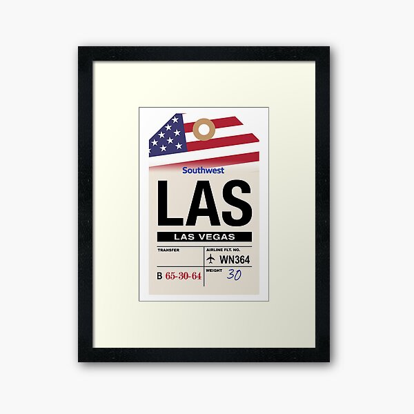 Item preview, Las Vegas (LAS) Nevada Airline Luggage Tag designed and sold by travelwitheric.