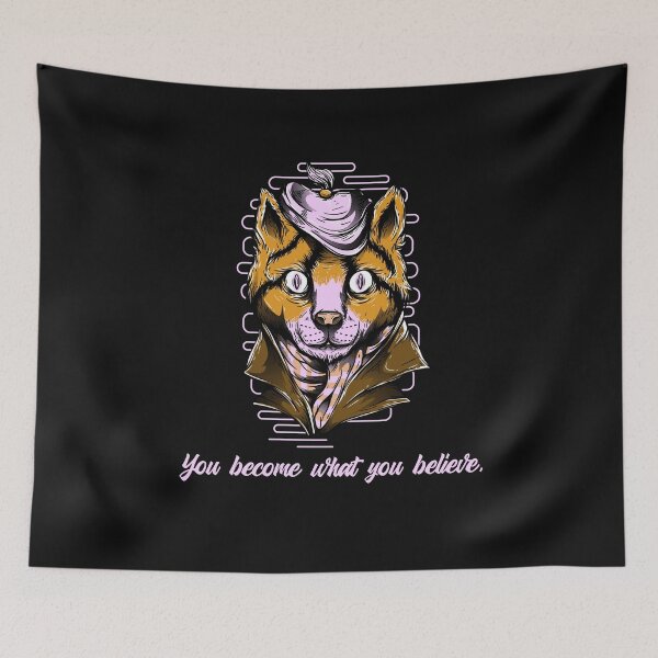 Item preview, Fierce cat in a classy outfit- You become what you believe designed and sold by EvaWolf.