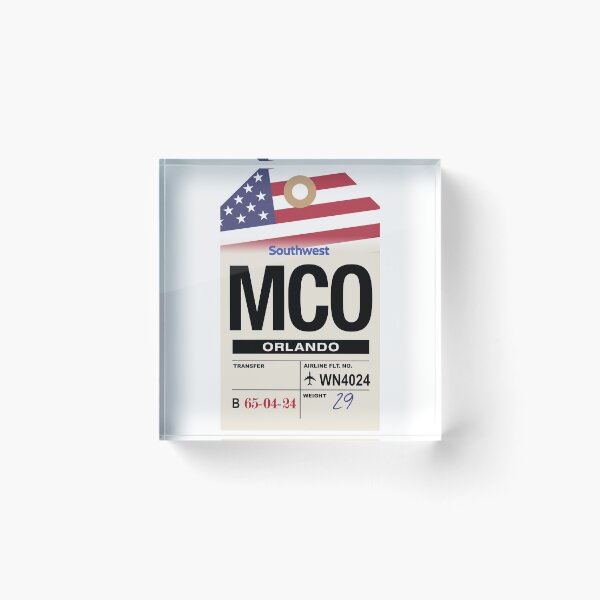 Item preview, Orlando (MCO) Florida Airline Luggage Tag designed and sold by travelwitheric.