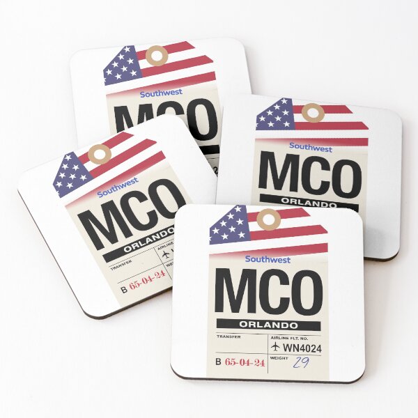 Item preview, Orlando (MCO) Florida Airline Luggage Tag designed and sold by travelwitheric.