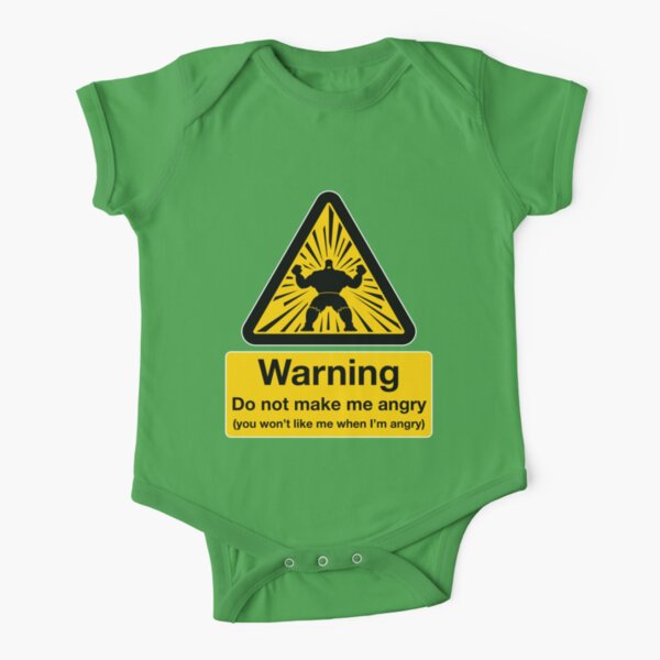 Don't Make Me Angry Short Sleeve Baby One-Piece