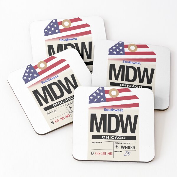 Item preview, Chicago Midway (MDW) Illinois Airline Luggage Tag designed and sold by travelwitheric.
