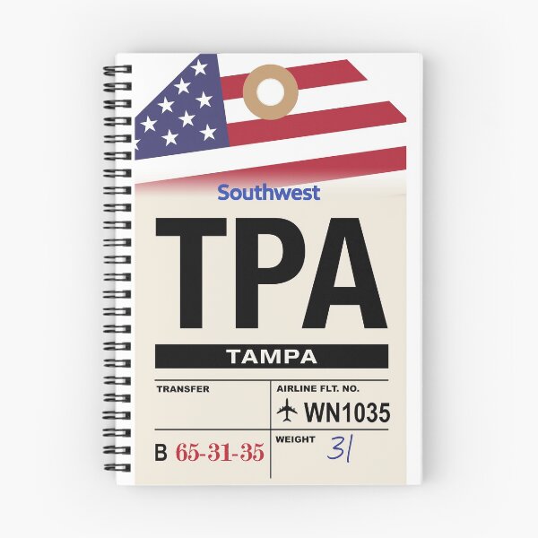 Item preview, Tampa (TPA) Florida Airline Luggage Tag designed and sold by travelwitheric.