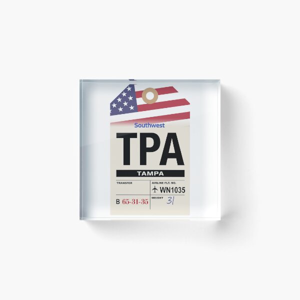 Item preview, Tampa (TPA) Florida Airline Luggage Tag designed and sold by travelwitheric.