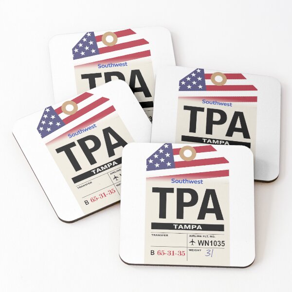Item preview, Tampa (TPA) Florida Airline Luggage Tag designed and sold by travelwitheric.