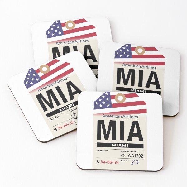 Item preview, Miami (MIA) Florida Airline Luggage Tag designed and sold by travelwitheric.
