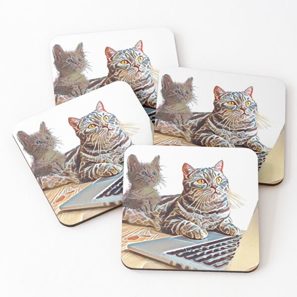 Item preview, Computer cats.  designed and sold by NatanDesigns.