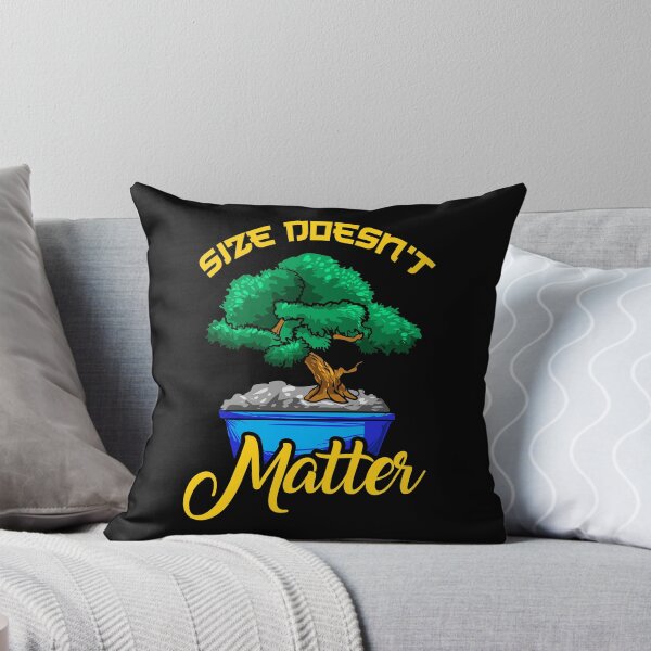 Item preview, Funny Size Doesn't Matter Small Bonsai Tree Plant designed and sold by perfectpresents.