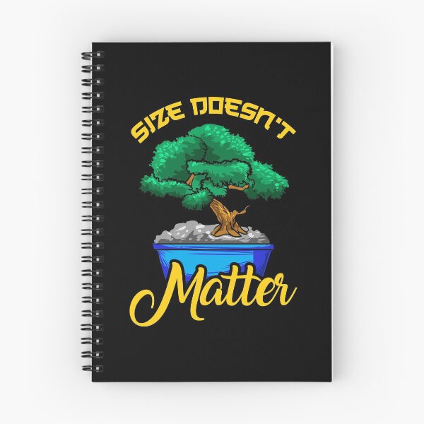 Item preview, Funny Size Doesn't Matter Small Bonsai Tree Plant designed and sold by perfectpresents.