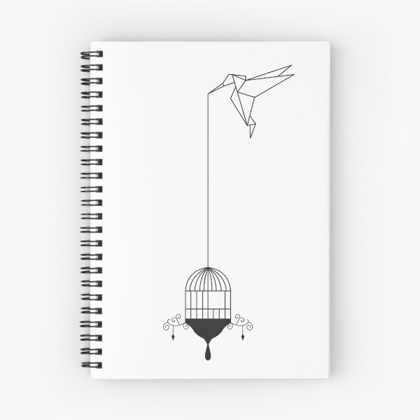 Item preview, Origami Bird Cage (Black Print) designed and sold by Mathildashop.