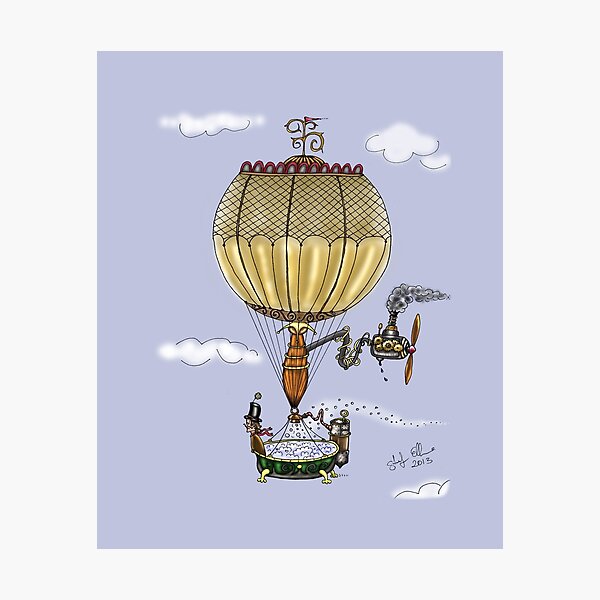 Item preview, HOT AIR BALLOON STEAMPUNK STYLE IPAD COVER designed and sold by squigglemonkey.