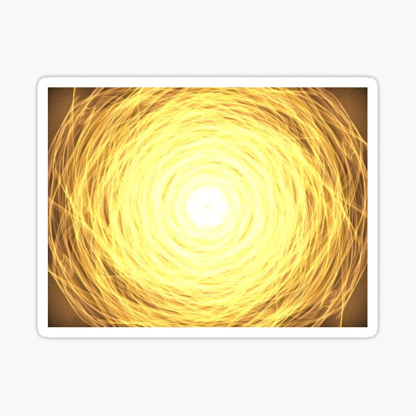 Cosmic Sun: Meditation Portal Sticker