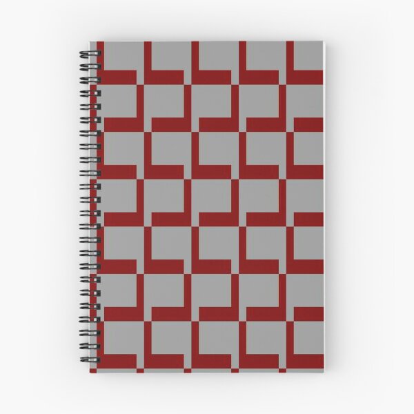 Item preview, Red and Grey Tiled Pattern designed and sold by Poetic Patterns Studio.