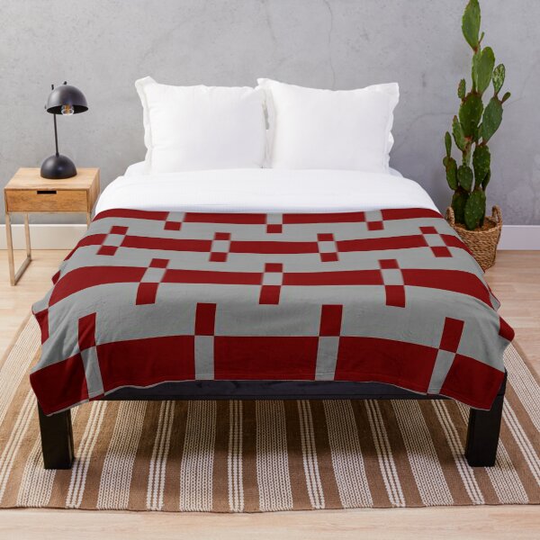 Item preview, Red and Grey Abstract Pattern designed and sold by Poetic Patterns Studio.