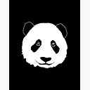 Giant Panda Face Art Board Print By Geocreate Redbubble