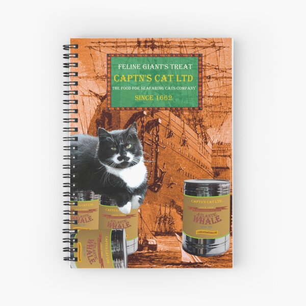 Captn's Cat - Feline Giants Treat Spiral Notebook