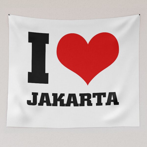 Item preview, I love JAKARTA designed and sold by Thestarrysky.