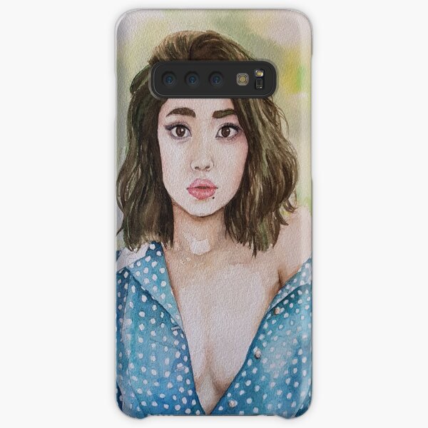 Blue Shirt Girl Coque rigide Samsung Galaxy