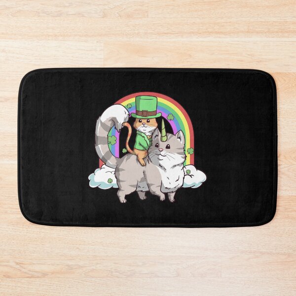 Item preview, St. Patrick Cat Riding Caticorn for Cat and Unicorn Lovers designed and sold by fatamyfan1.