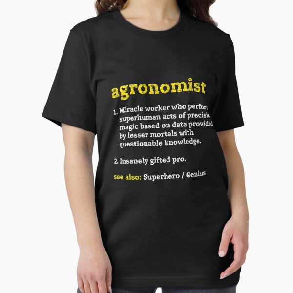 Vista previa del artículo con la obra «Gracioso Agrónomo Definición Agronomía Estilo apenado Apreciación Regalo», diseñado y vendido por niftee.